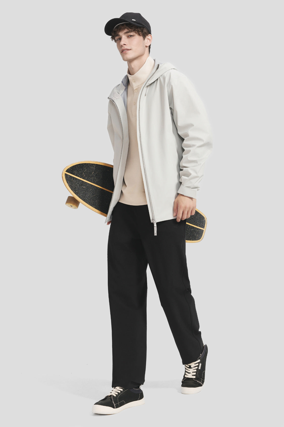 Pantalones de pierna recta y elásticos para hombre EL021