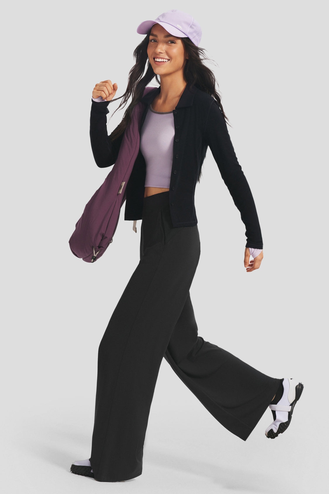 Women's High-Stretch Wide-Leg Pants (High Warmth) EL016
