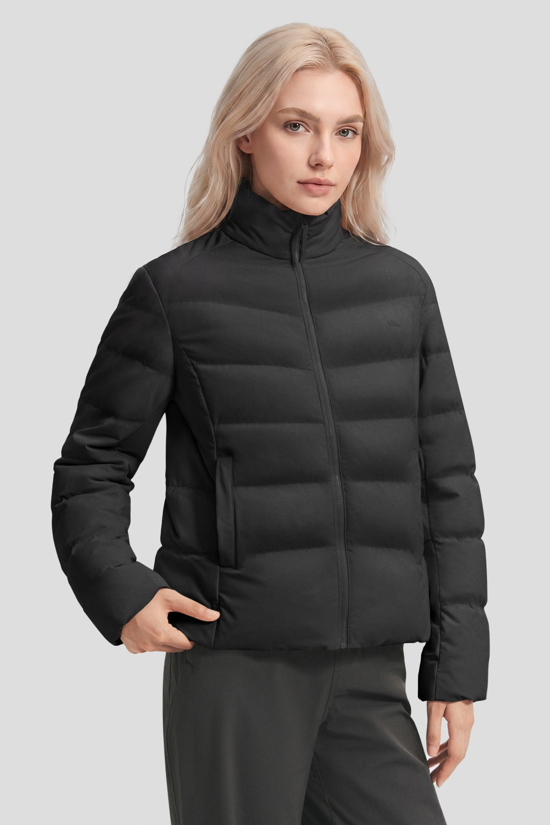 Women's Lightweight Stretch Regular-Fit Down Jacket (Mid Warmth) HD015