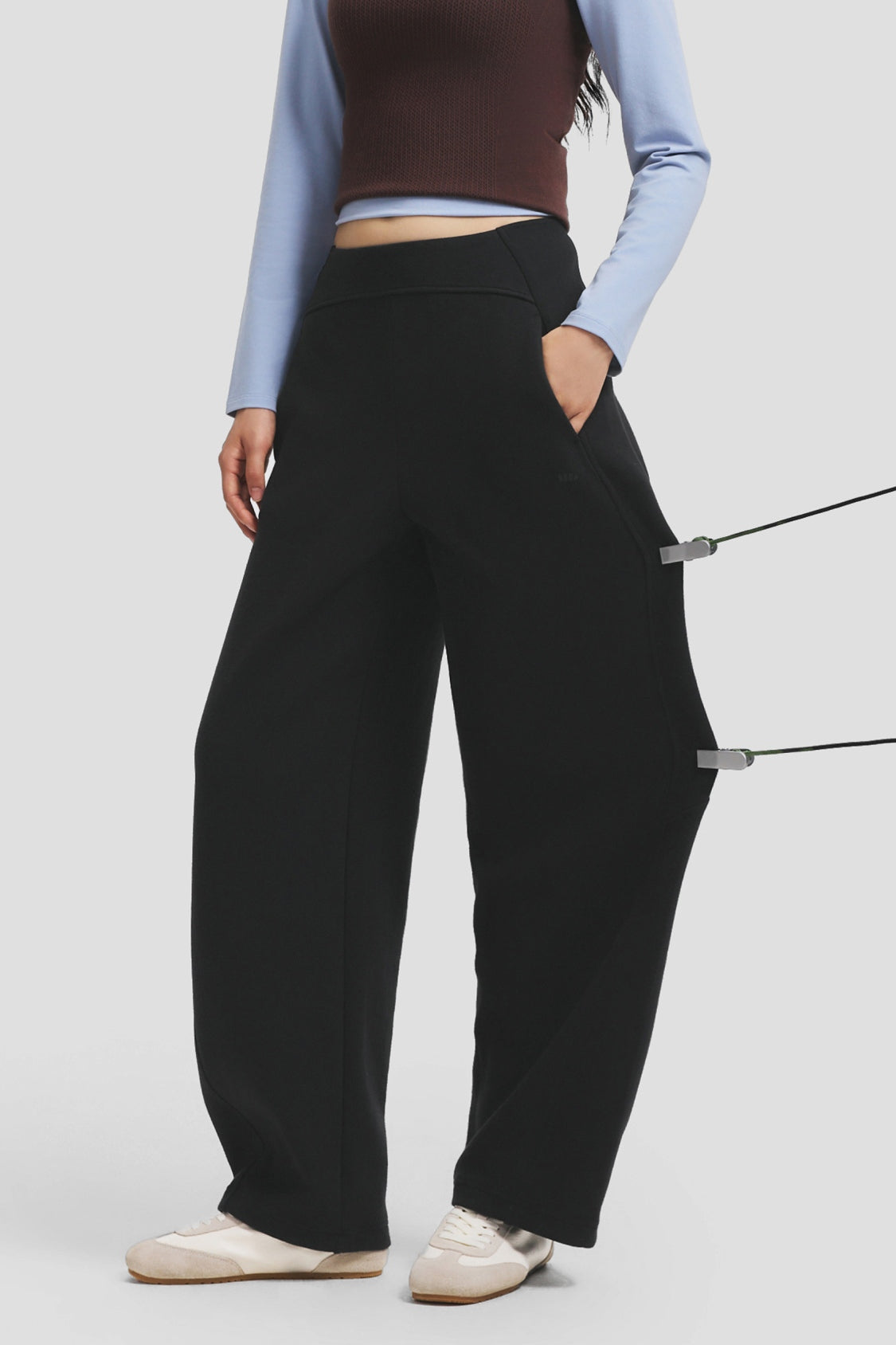 Women's High-Stretch Relaxed-Fit Pants EL009