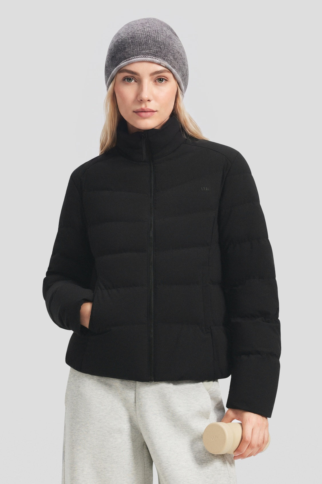Women's Lightweight Stretch Regular-Fit Down Jacket (Mid Warmth) HD015