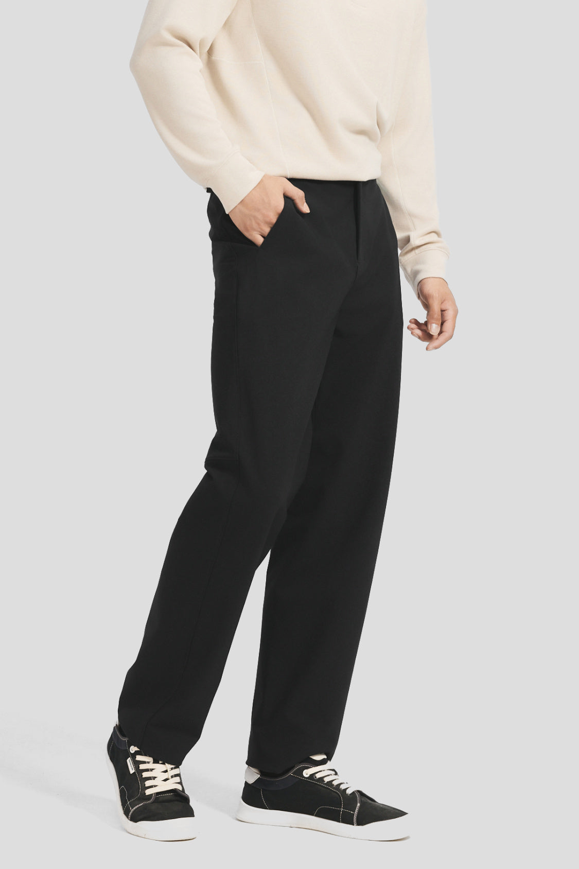 Pantalones de pierna recta y elásticos para hombre EL021