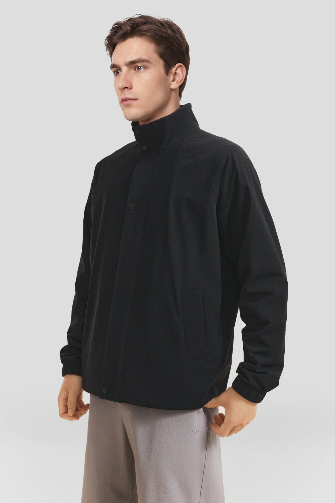 Men's Reversible Stand-Collar Micro Fleece Jacket (Mid Warmth) PM036