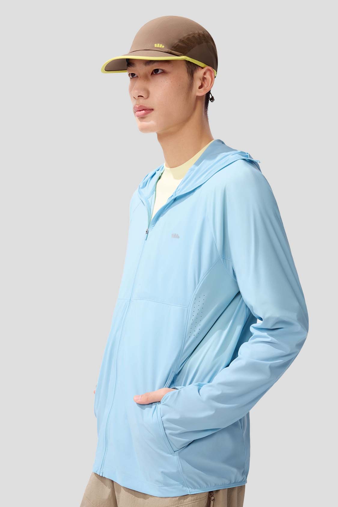 beneunder men's sun protection jacket #color_blue