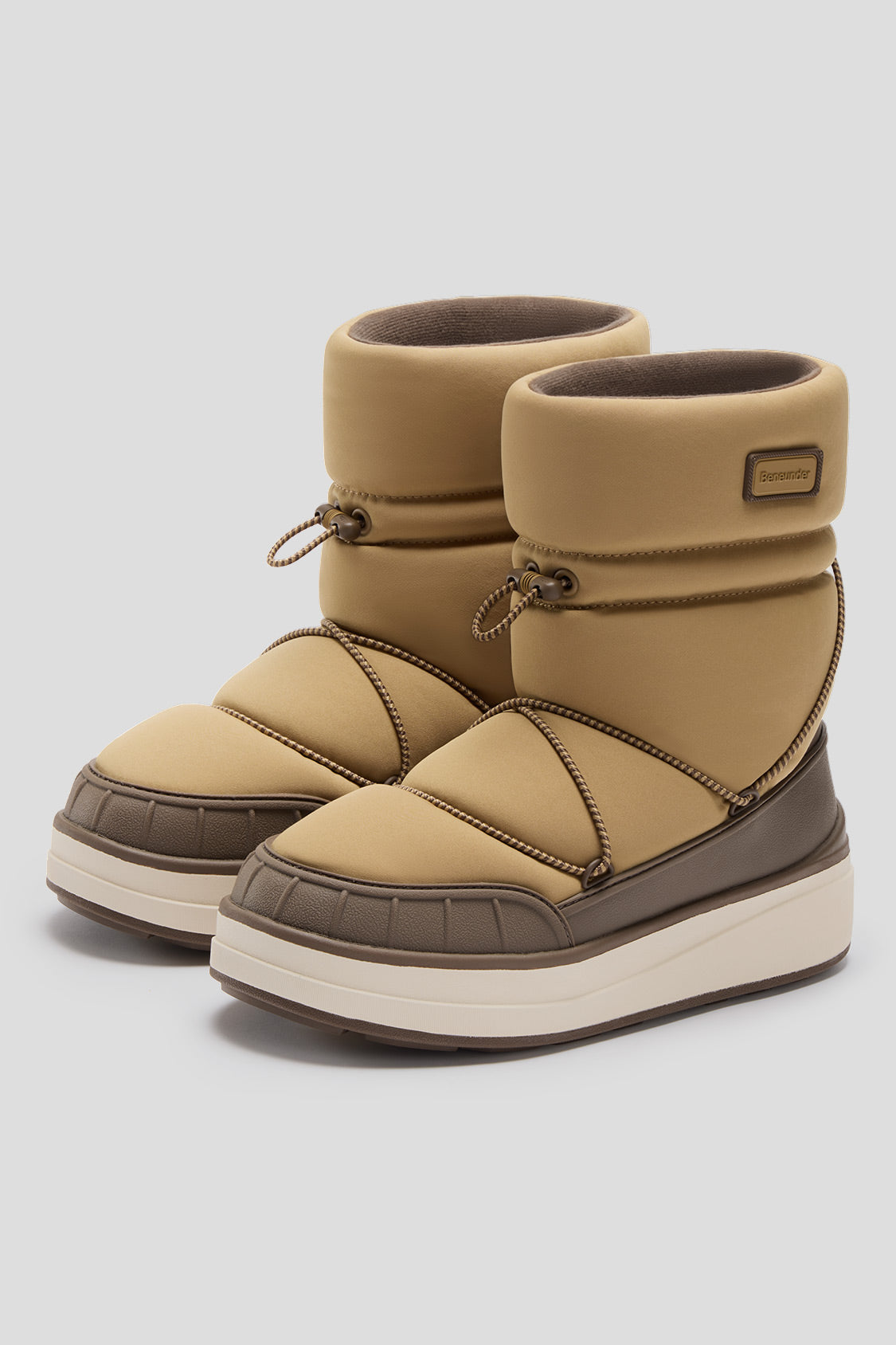 beneunder women's snow boots #color_chestnut yellow