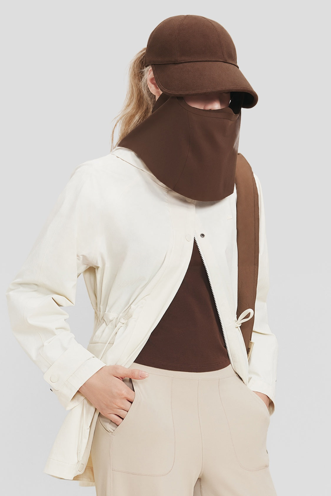 Women's Zone-Shielded Face-Covering Sun Hat WD004