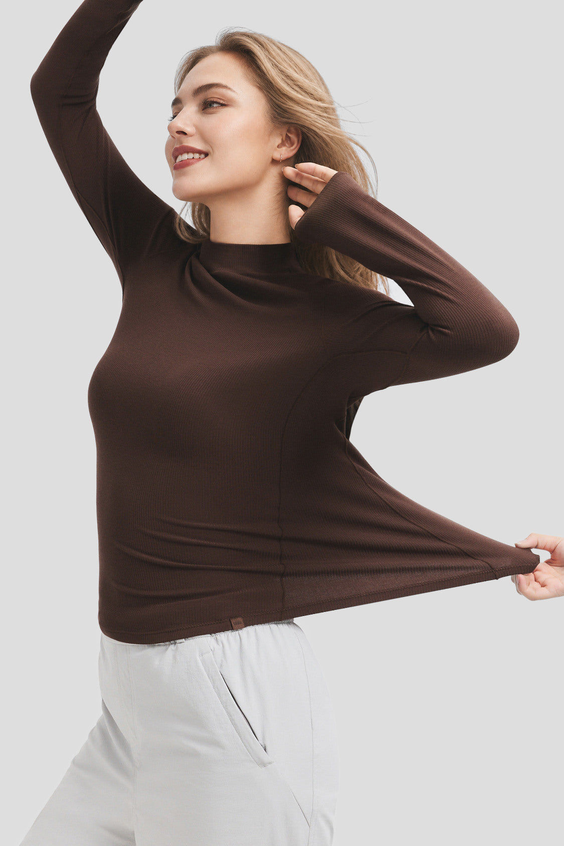 Camiseta interior de cuello alto para mujer (abrigo ligero) SF026