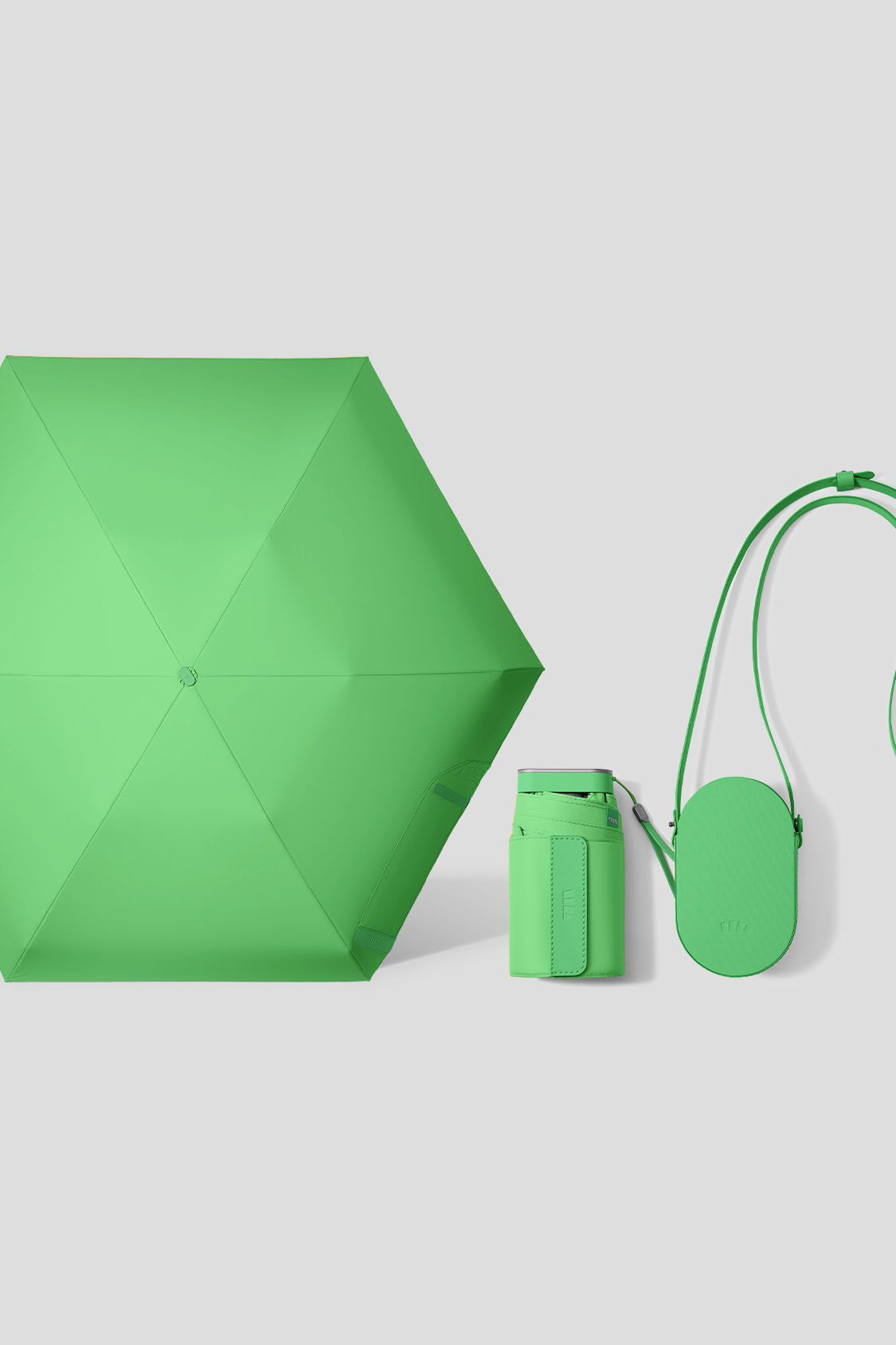 Compact Sun Umbrella UPF 50+ BM666 Green 1