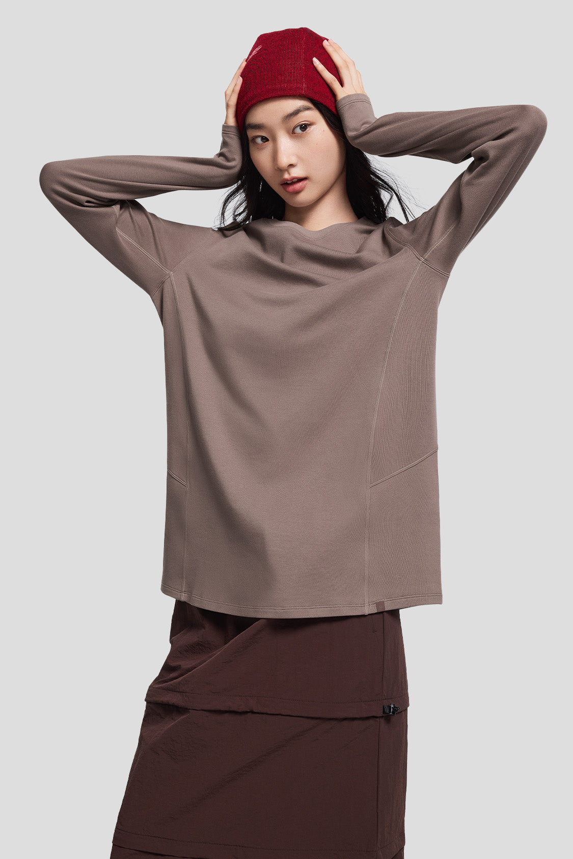 beneunder women's base layer #color_cool sand brown