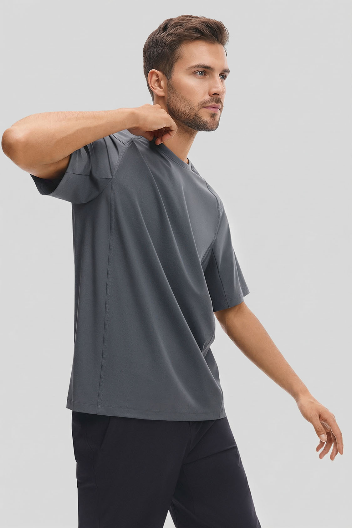 Men’s Dual-Layer Cooling Performance T-Shirt UPF 50+ DR015