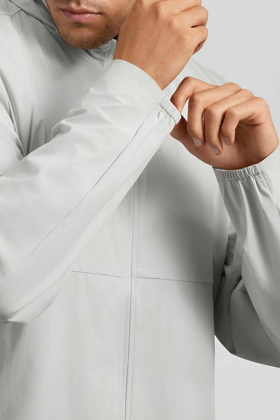 Men’s Packable-Hood Quick-Dry Sun Protection Jacket UPF 100+ DS007