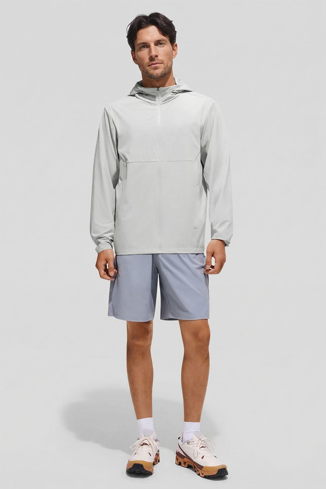 Men’s Packable-Hood Quick-Dry Sun Protection Jacket UPF 100+ DS007