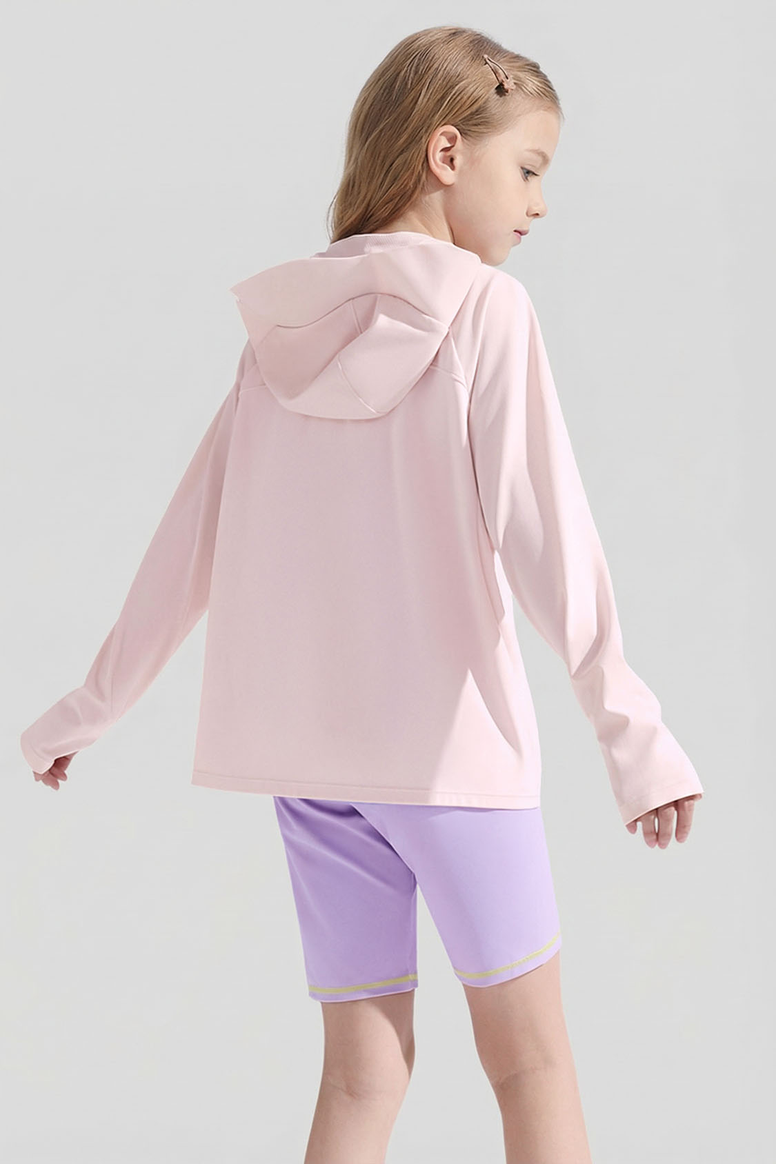 Kinder Schnell trocknende Stretch-Sonnenschutzjacke UPF 50+ DS008