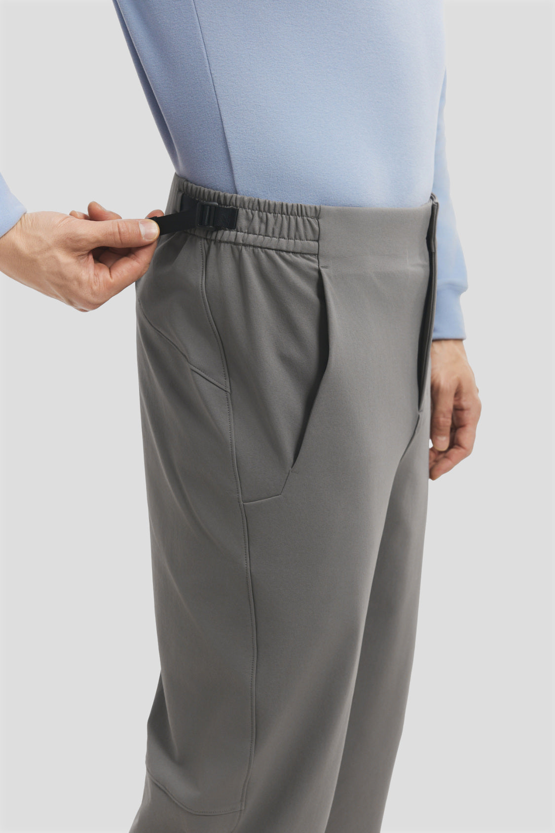 Pantalones de pierna recta y elásticos para hombre EL021