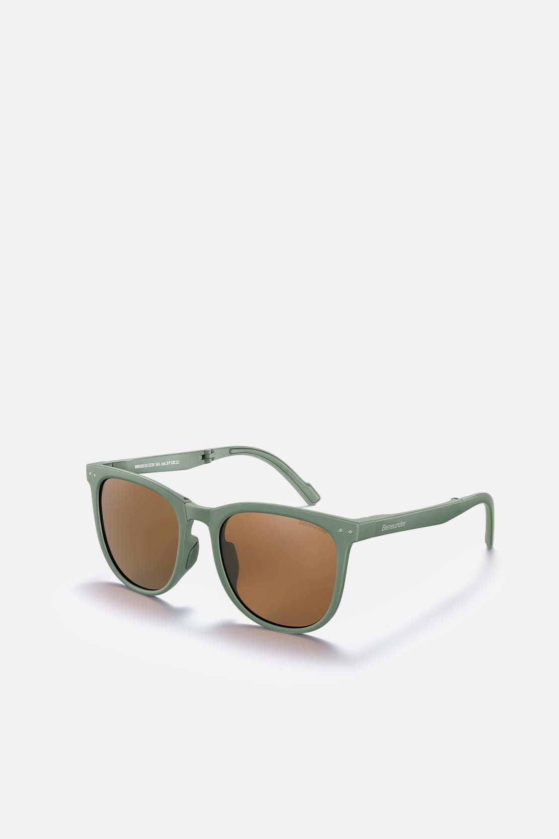 beneunder folding classic sunglasses uv400 #color_bamboo stone green