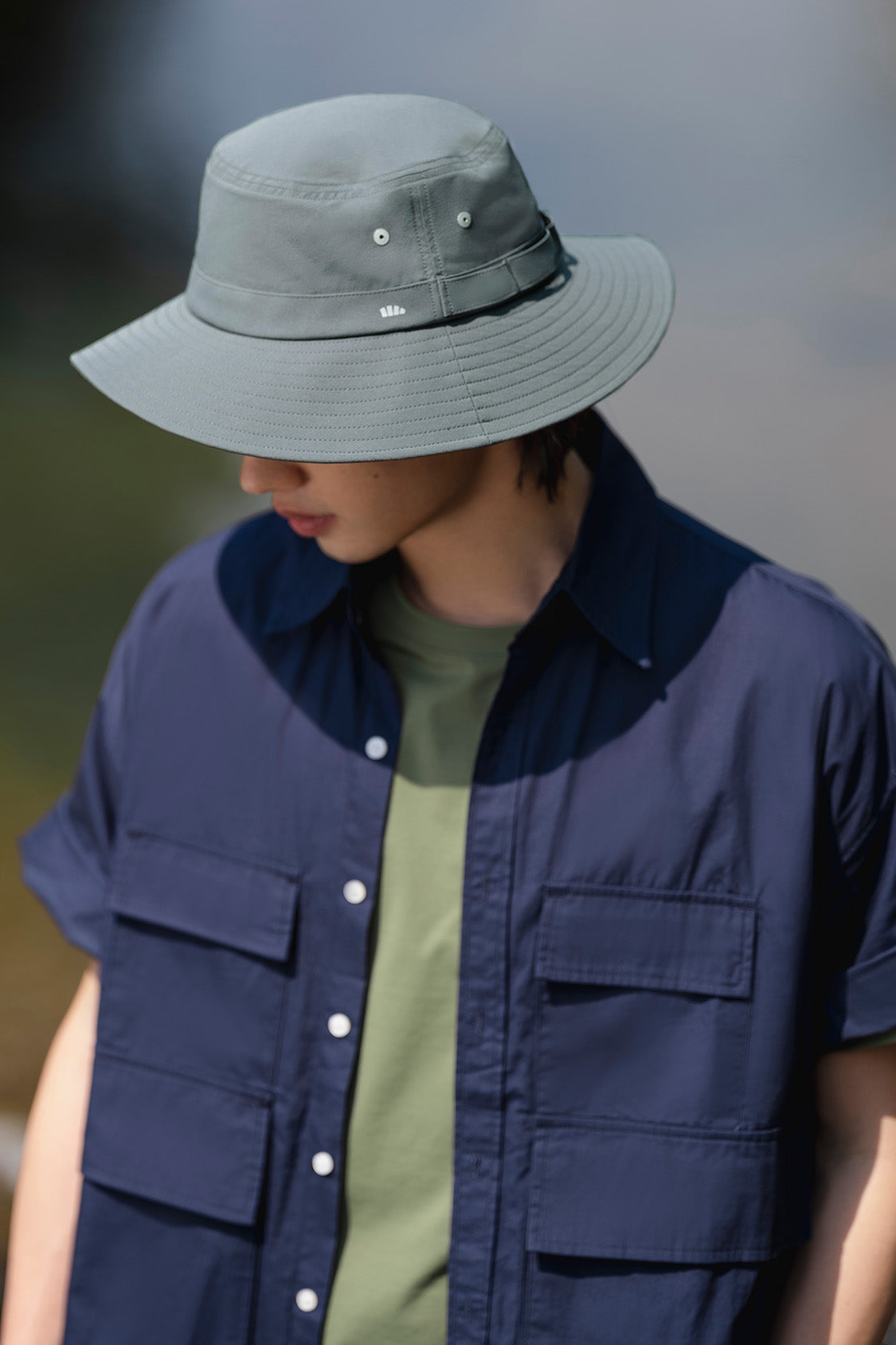 beneunder men's sun hats #color_deep blue gray