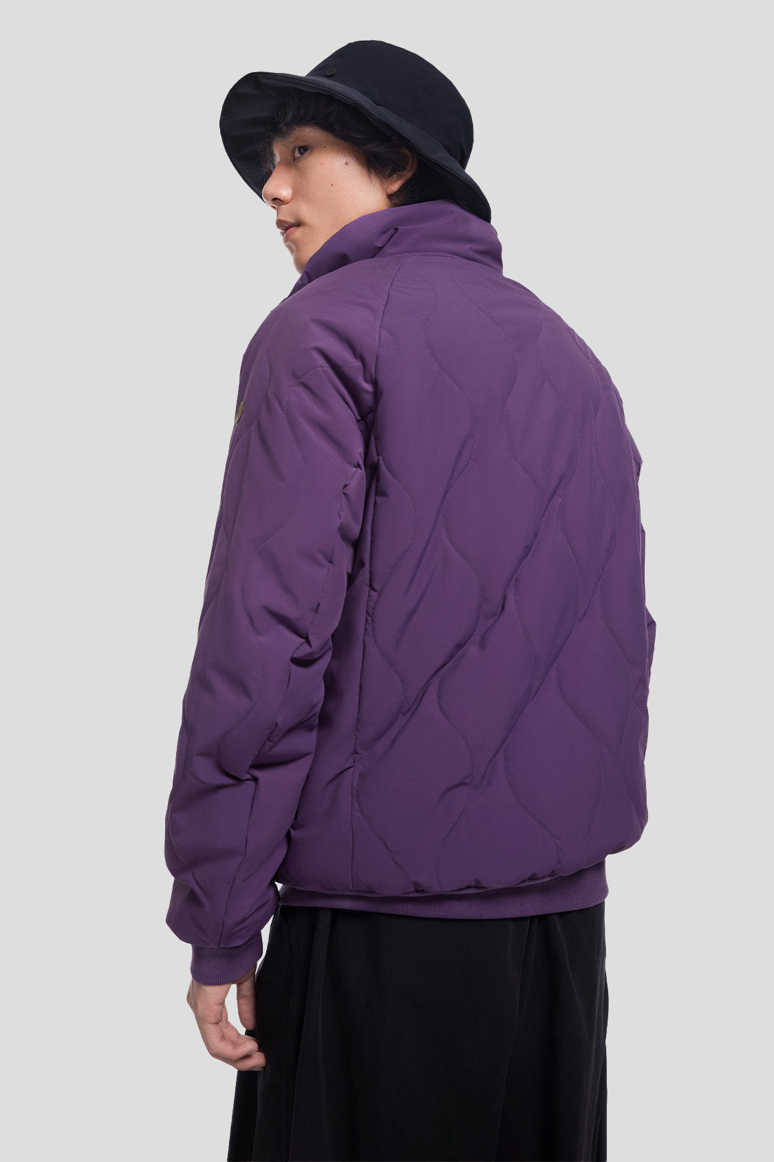 beneunder men's jacket #color_deep sand purple