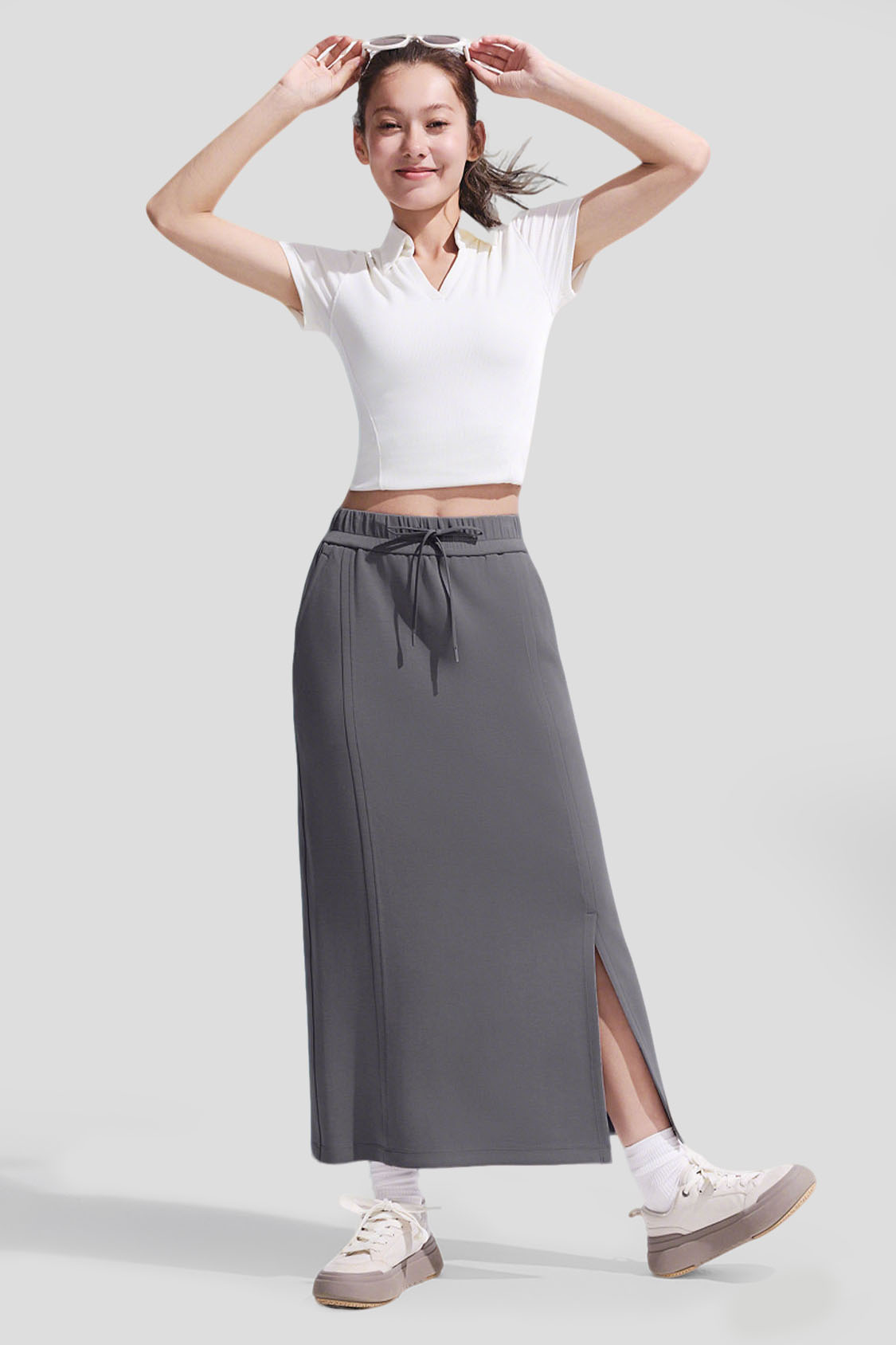 Women’s Stretch Knit Straight Skirt EL004