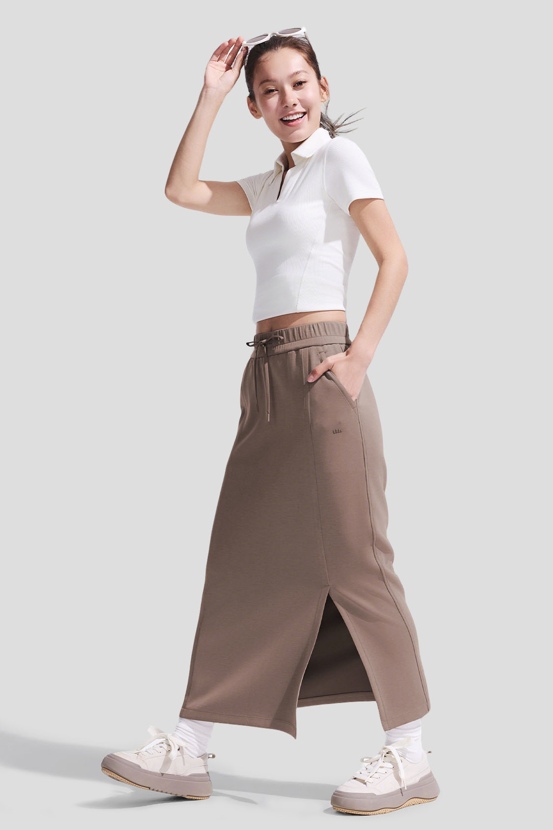 Women’s Stretch Knit Straight Skirt EL004