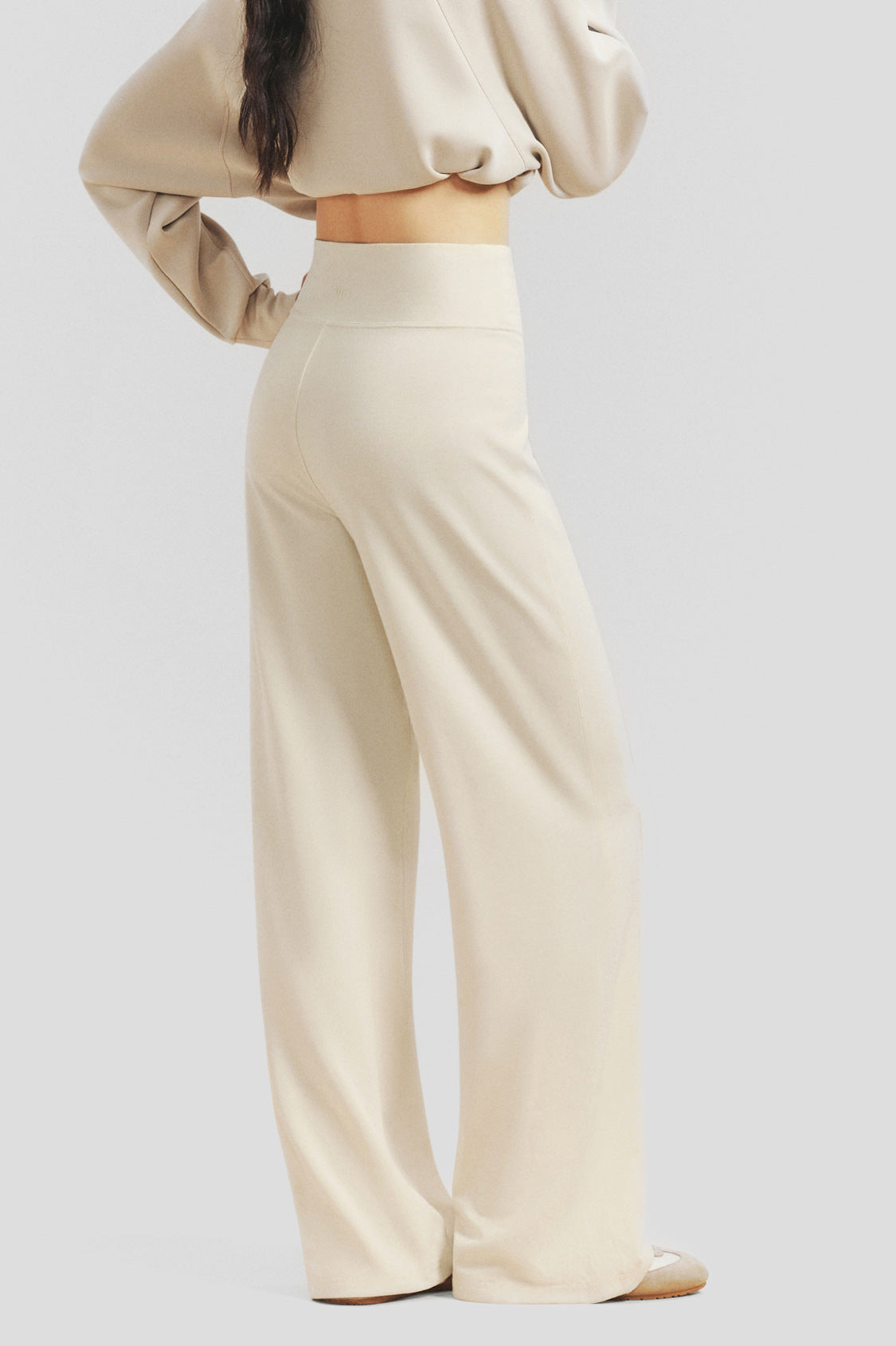 Women's High-Stretch Latex Waist Straight-Leg Pants EL033/EL035