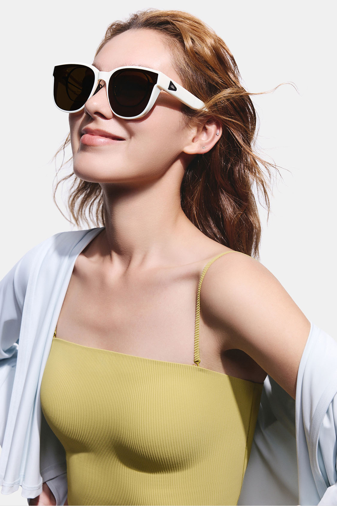 Square-Round Frame Prescription Fit-Over Sunglasses UV 400 FD008