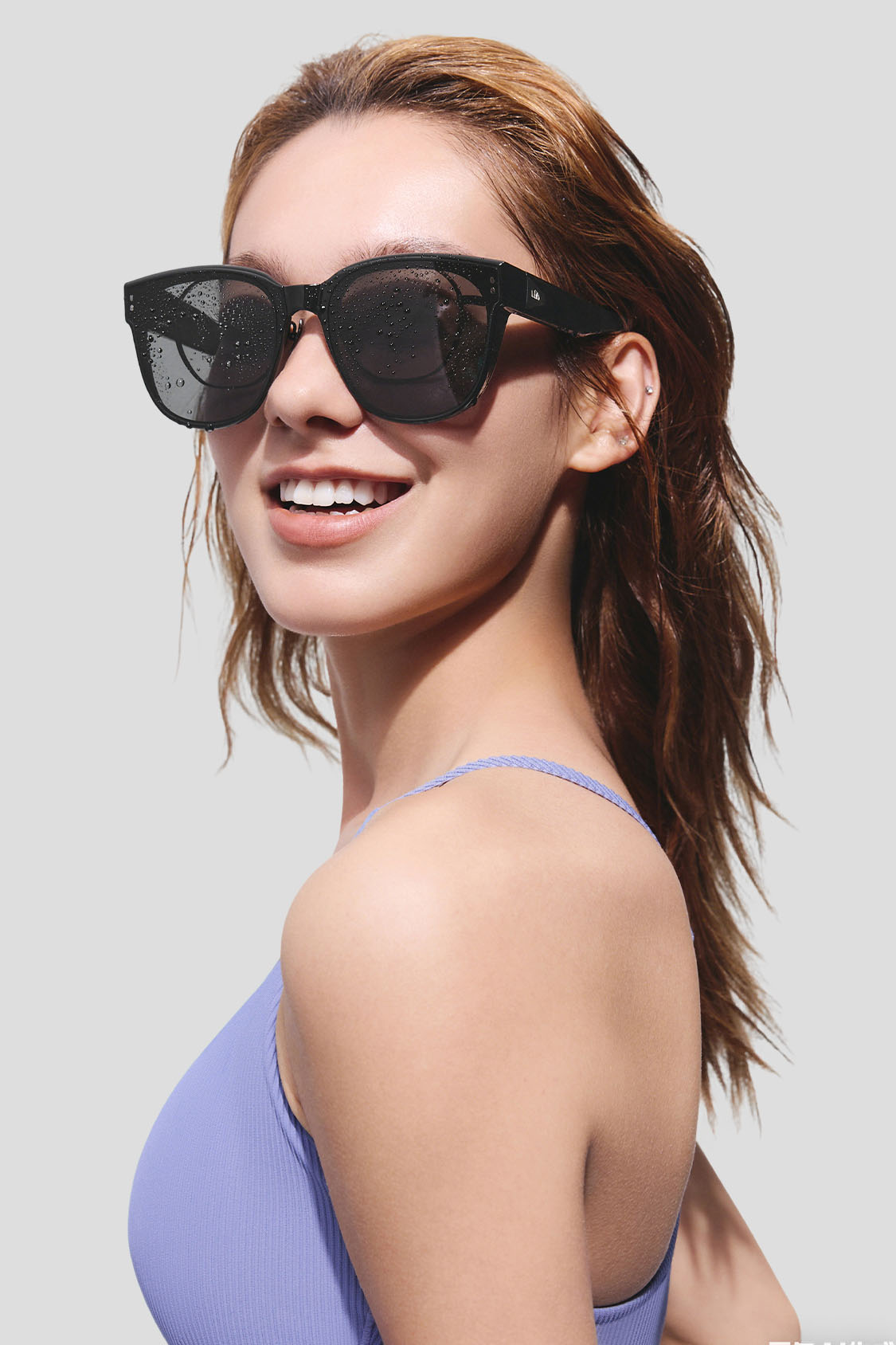 Square-Round Frame Prescription Fit-Over Sunglasses UV 400 FD008