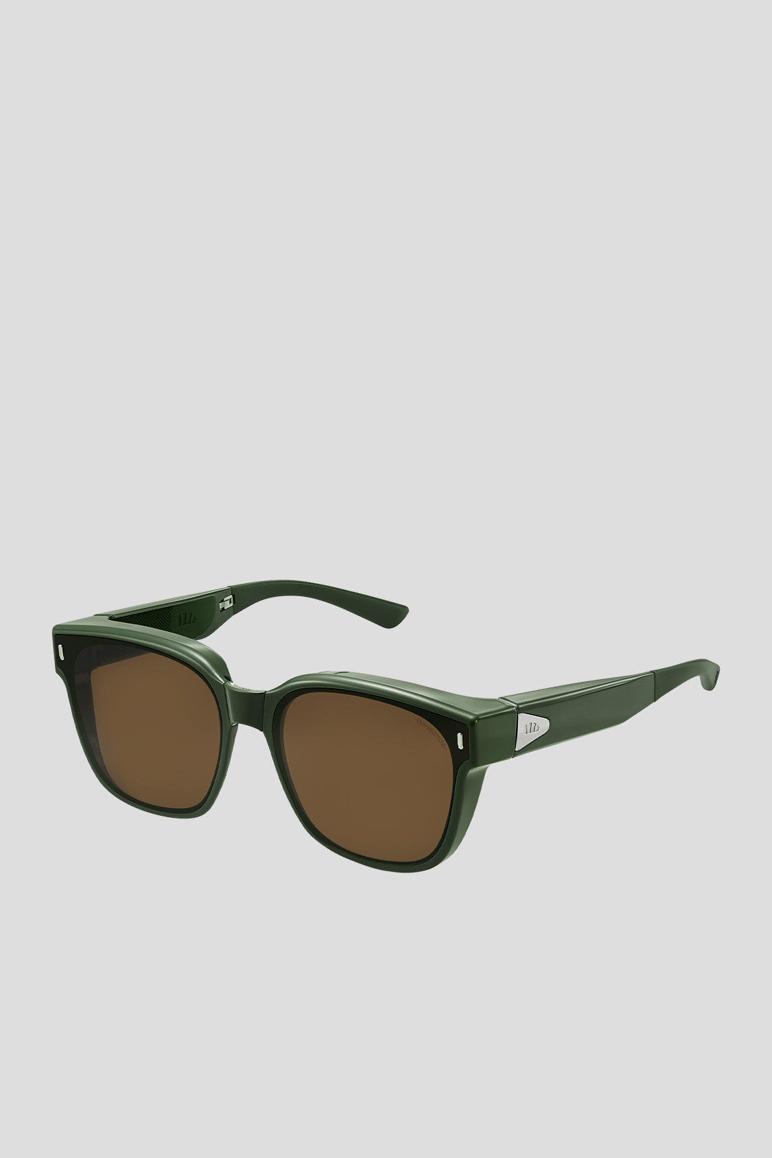 Square-Round Frame Prescription Fit-Over Sunglasses UV 400 FD013
