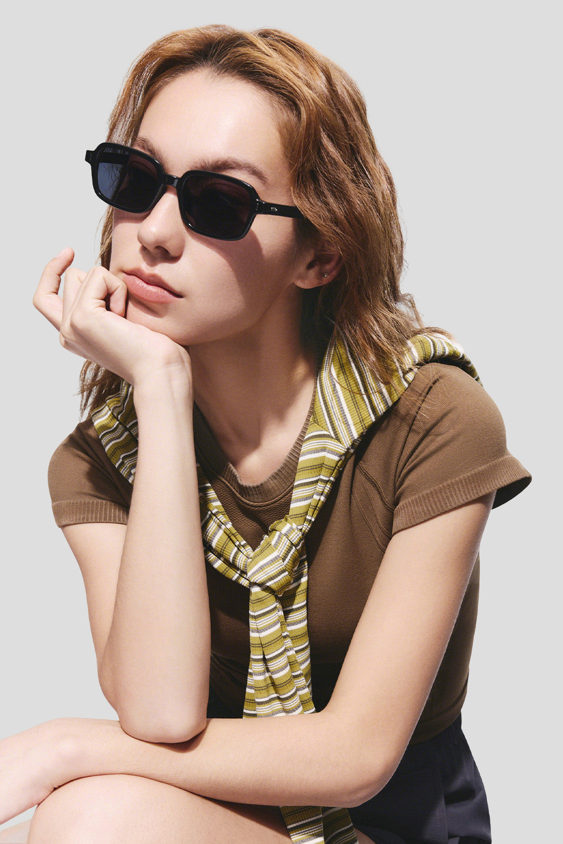 Small Square Frame Sunglasses UV 400 FD016