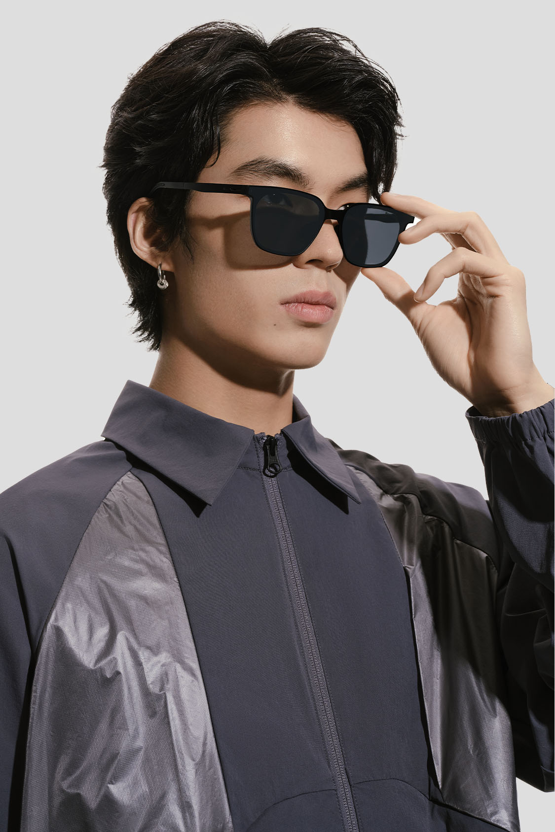 Men’s Square Folding Sunglasses UV 400 FD434