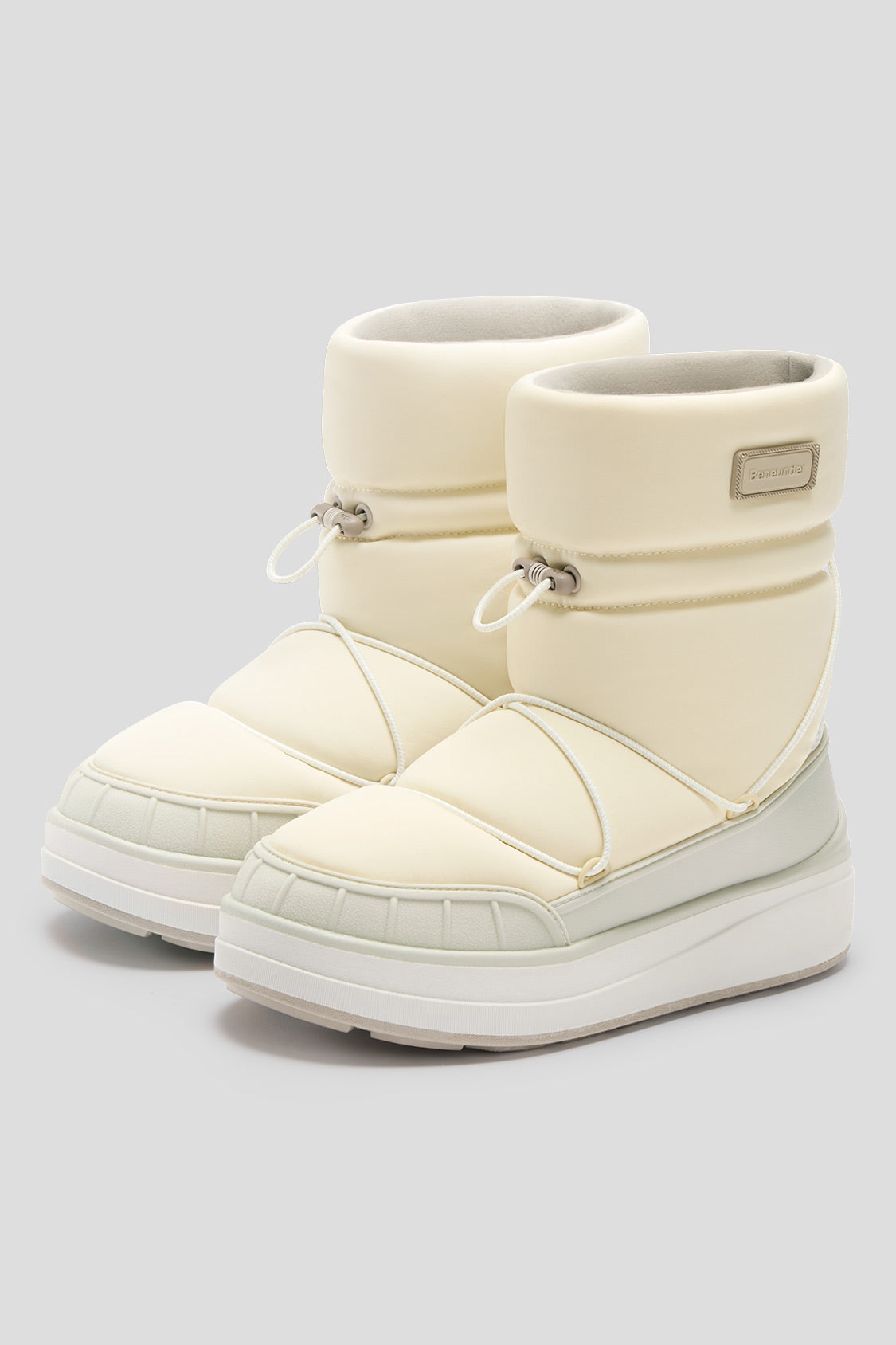 beneunder women's snow boots #color_gentle soft rice