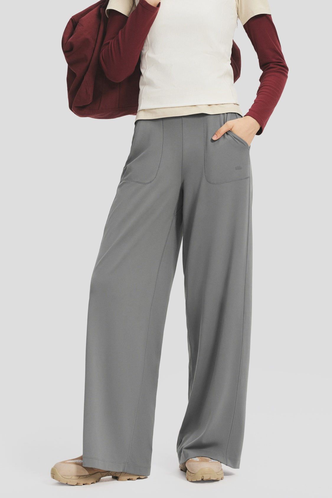 Women's High-Stretch Wide-Leg Pants (High Warmth) EL016