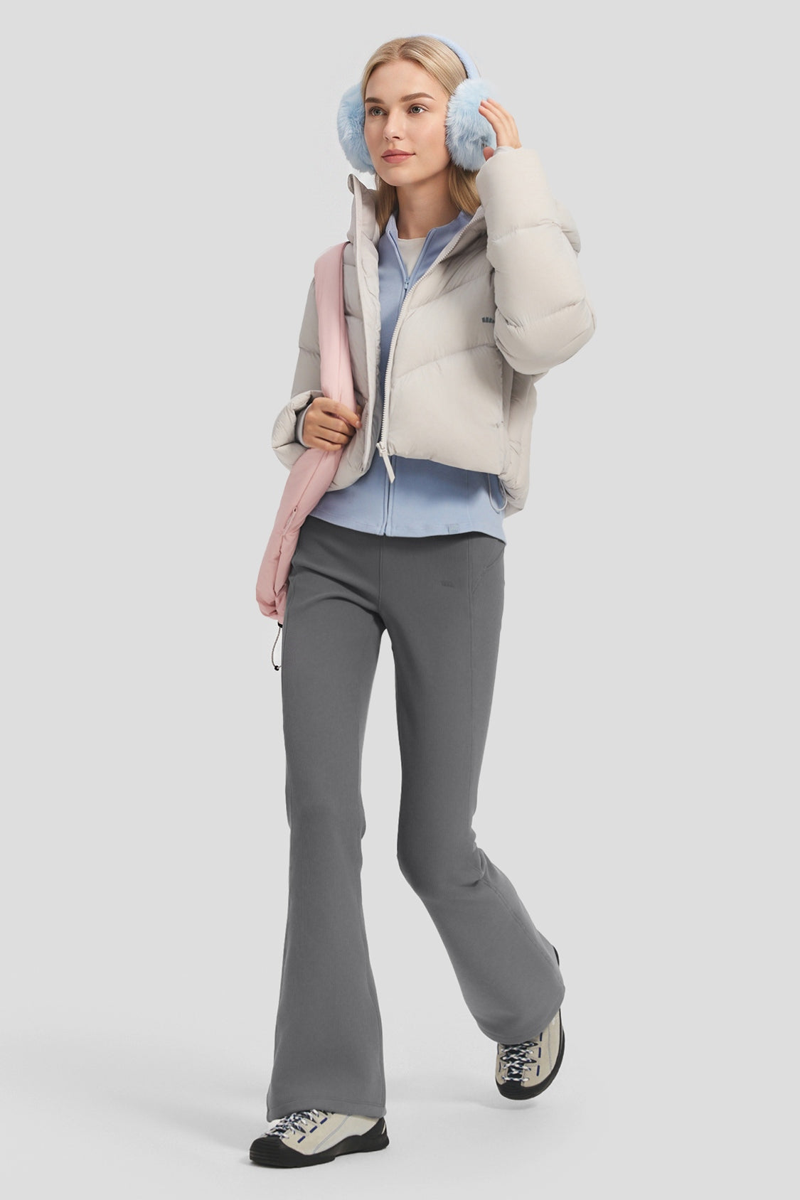 Pantalones ligeramente acampanados para mujer, muy elásticos (alta protección térmica) EL015