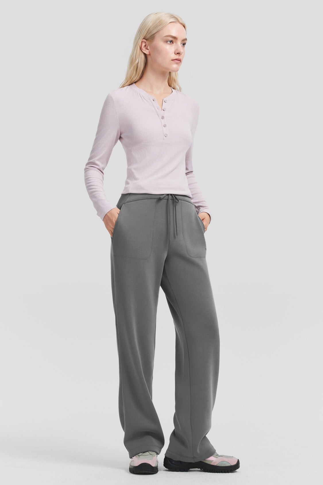 Women's Ultra-Soft High-Stretch Straight-Leg Pants (High Warmth) SF012