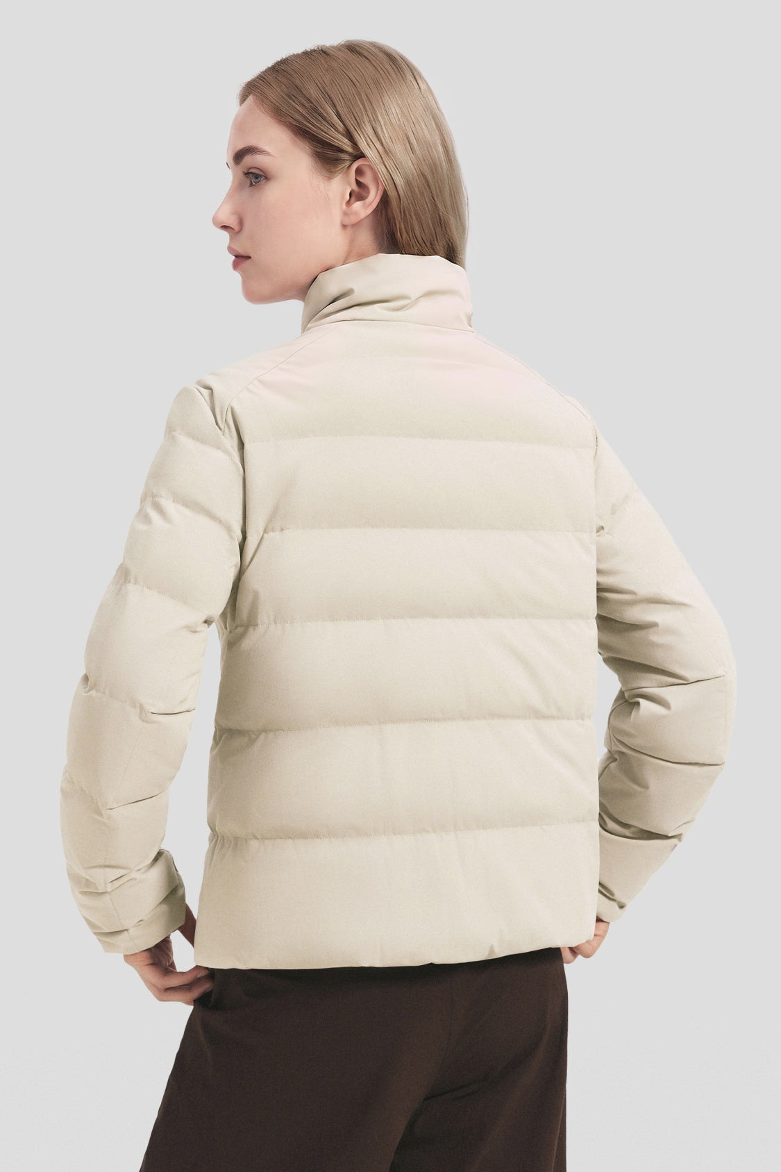 Women's Lightweight Stretch Regular-Fit Down Jacket (Mid Warmth) HD015