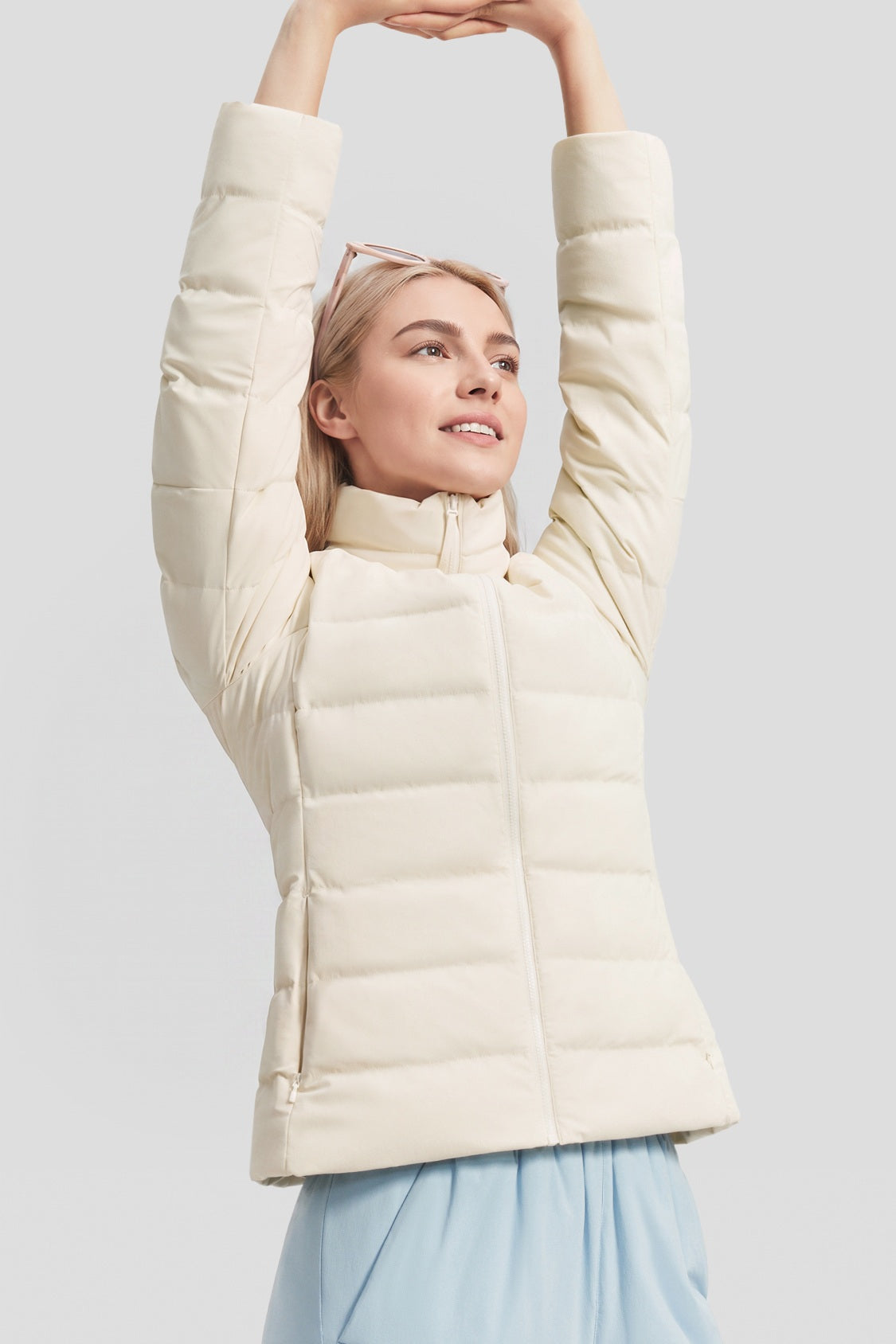 Women's Lightweight Stretch Slim-Fit Down Jacket (Mid Warmth) HD016