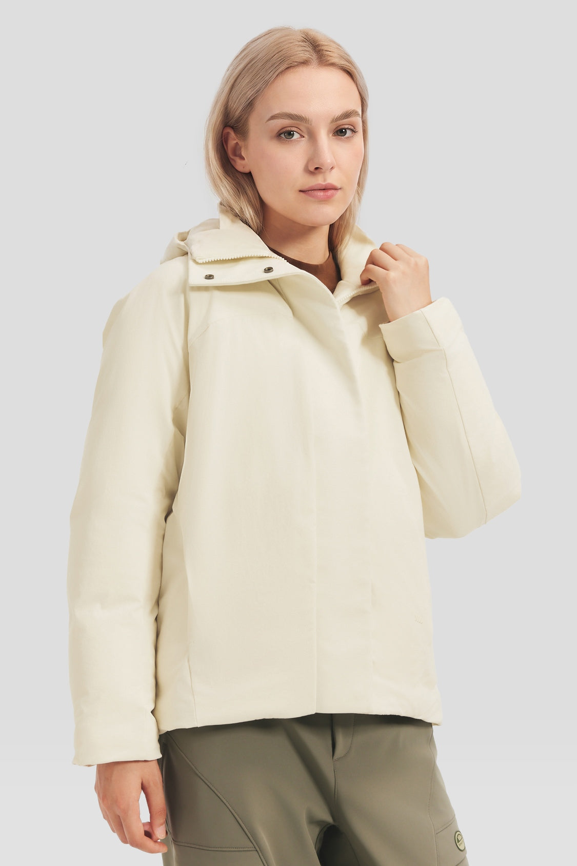 Women's Full-Coverage Stretch Hooded Down Jacket (Maximum Warmth) HD013