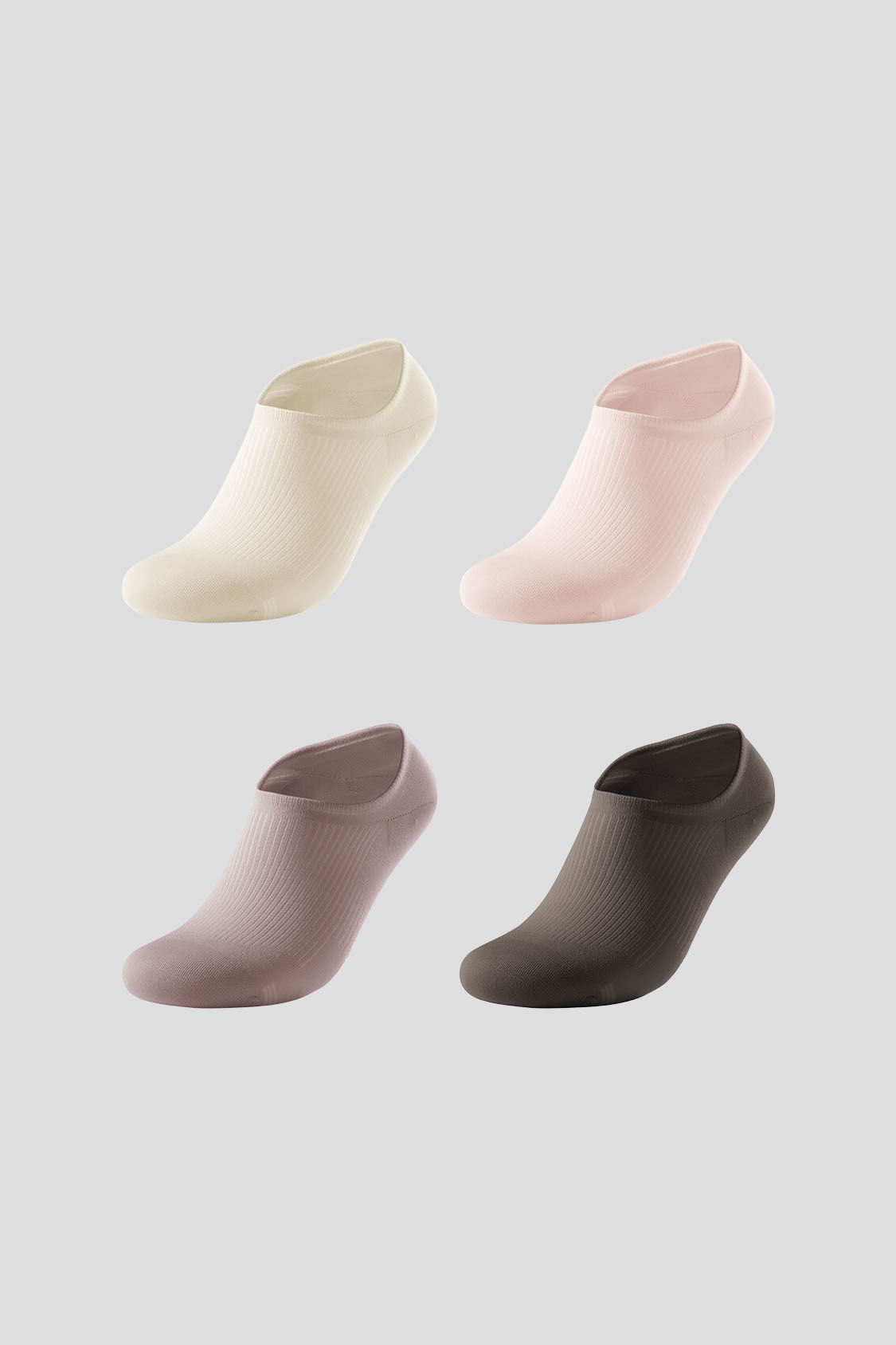 Calcetines tobilleros de modal para mujer, paquete de 4 SF001