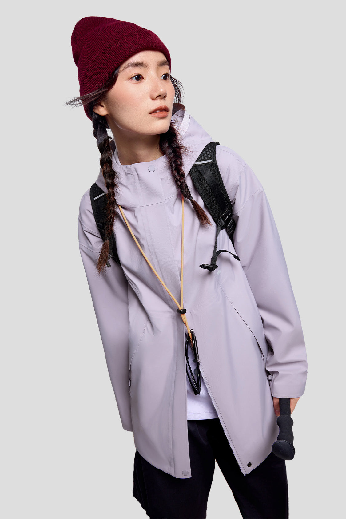 beneunder women's jacket #color_lavender purple