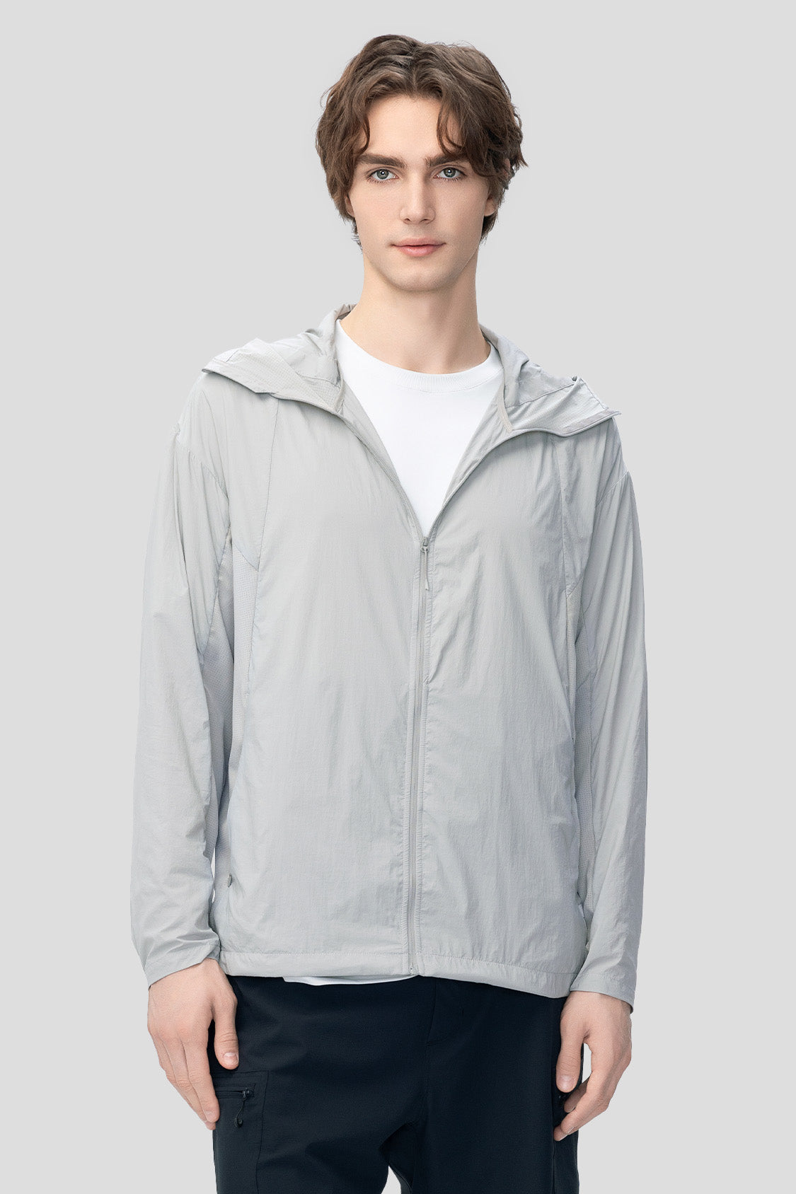 beneunder men's sun protection jacket #color_light coffee gray