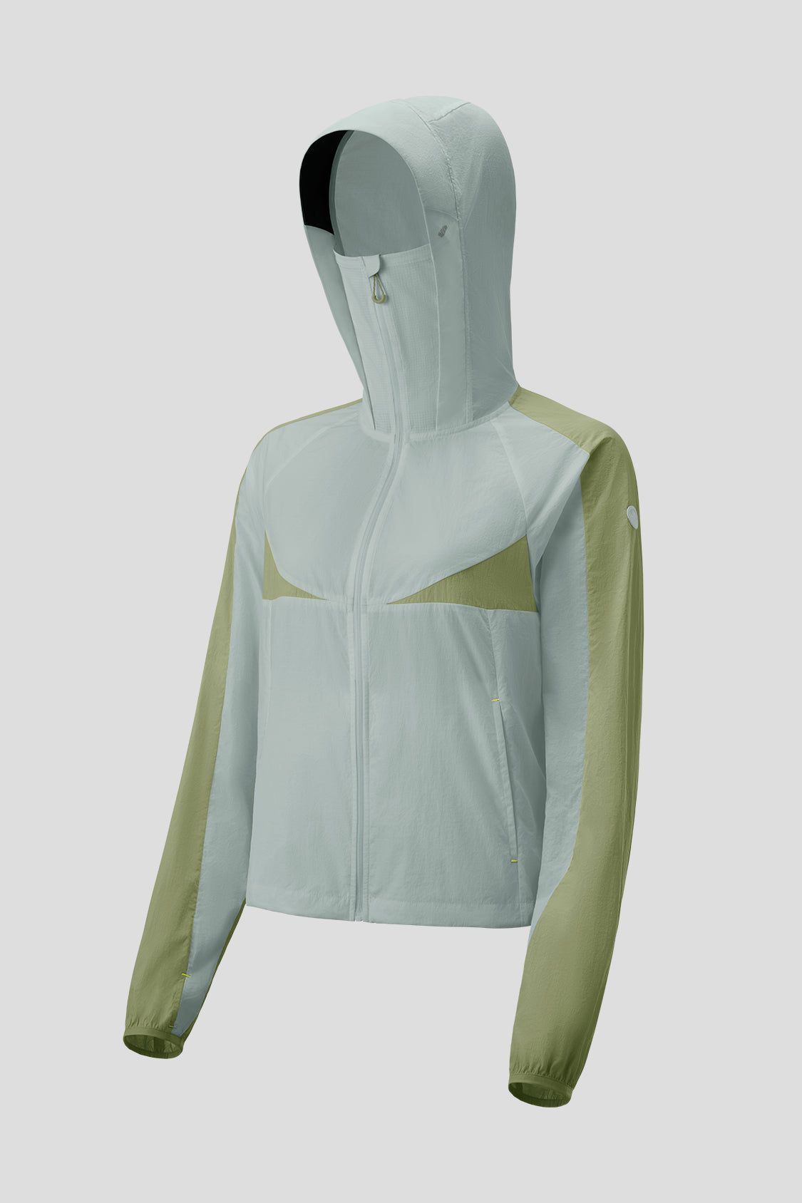 beneunder women's sun protection jacket upf50+ #color_light grayish green - wild meadow green