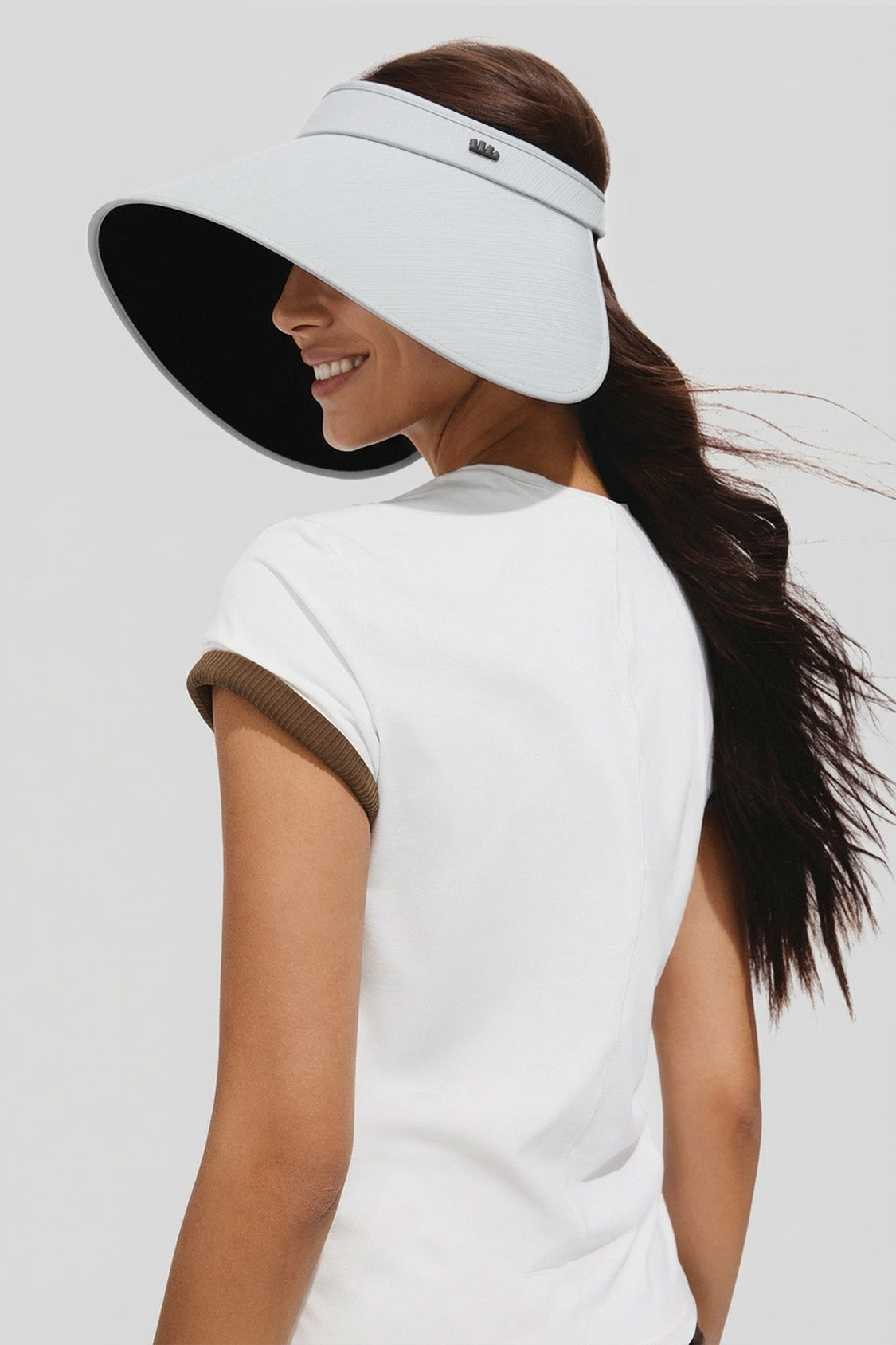 Women's Ultra Wide Brim Bonnet-Style Visor UPF100+ BM563