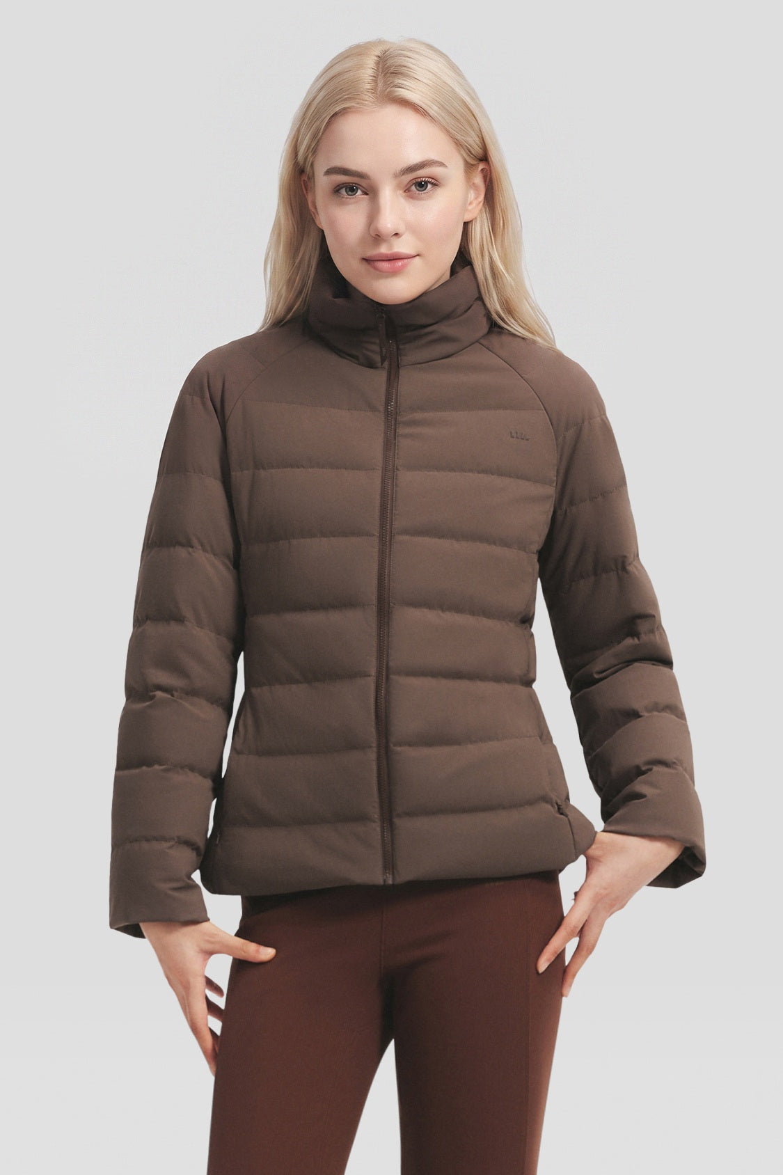 Women's Lightweight Stretch Slim-Fit Down Jacket (Mid Warmth) HD016