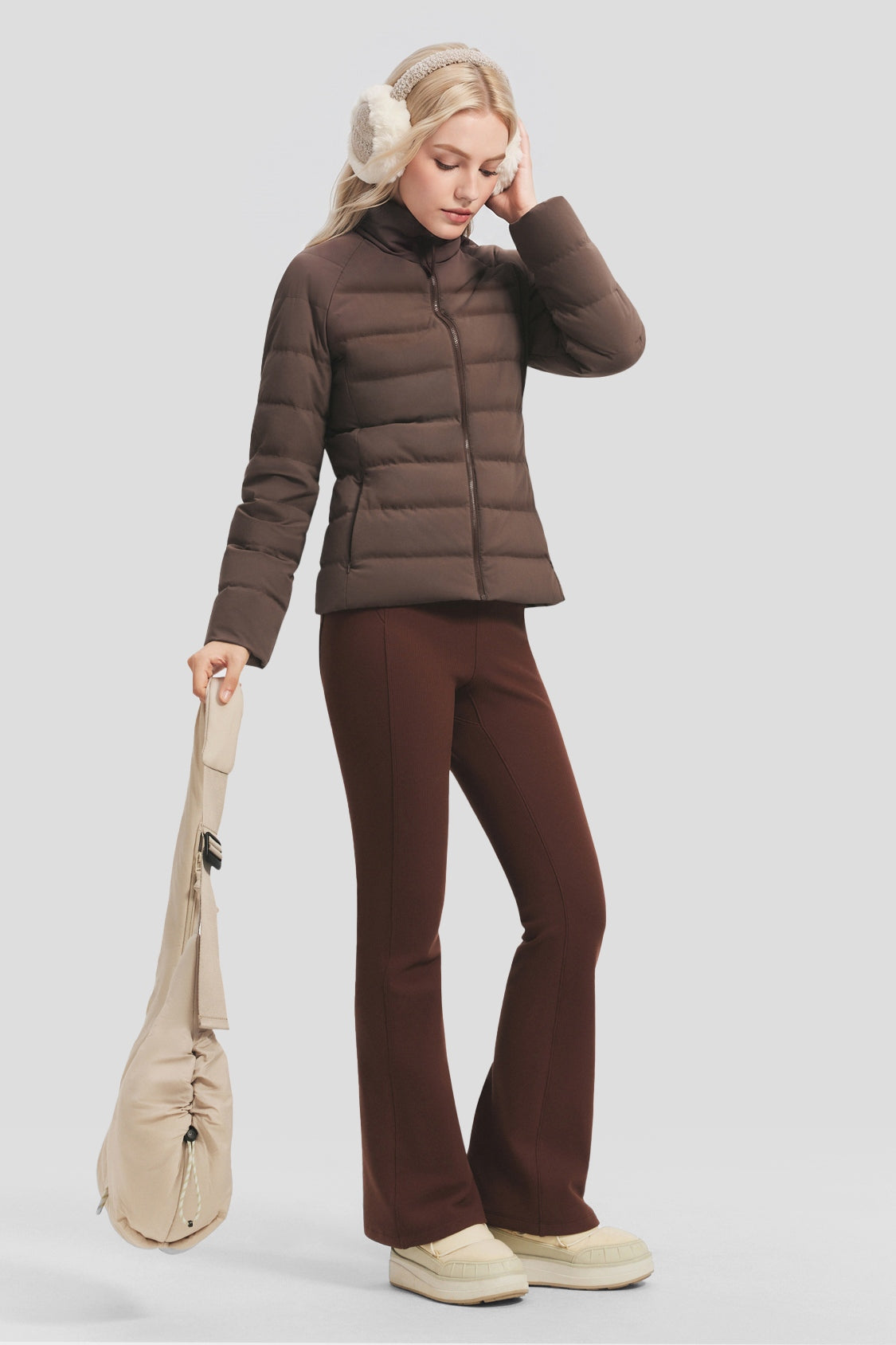 Women's Lightweight Stretch Slim-Fit Down Jacket (Mid Warmth) HD016