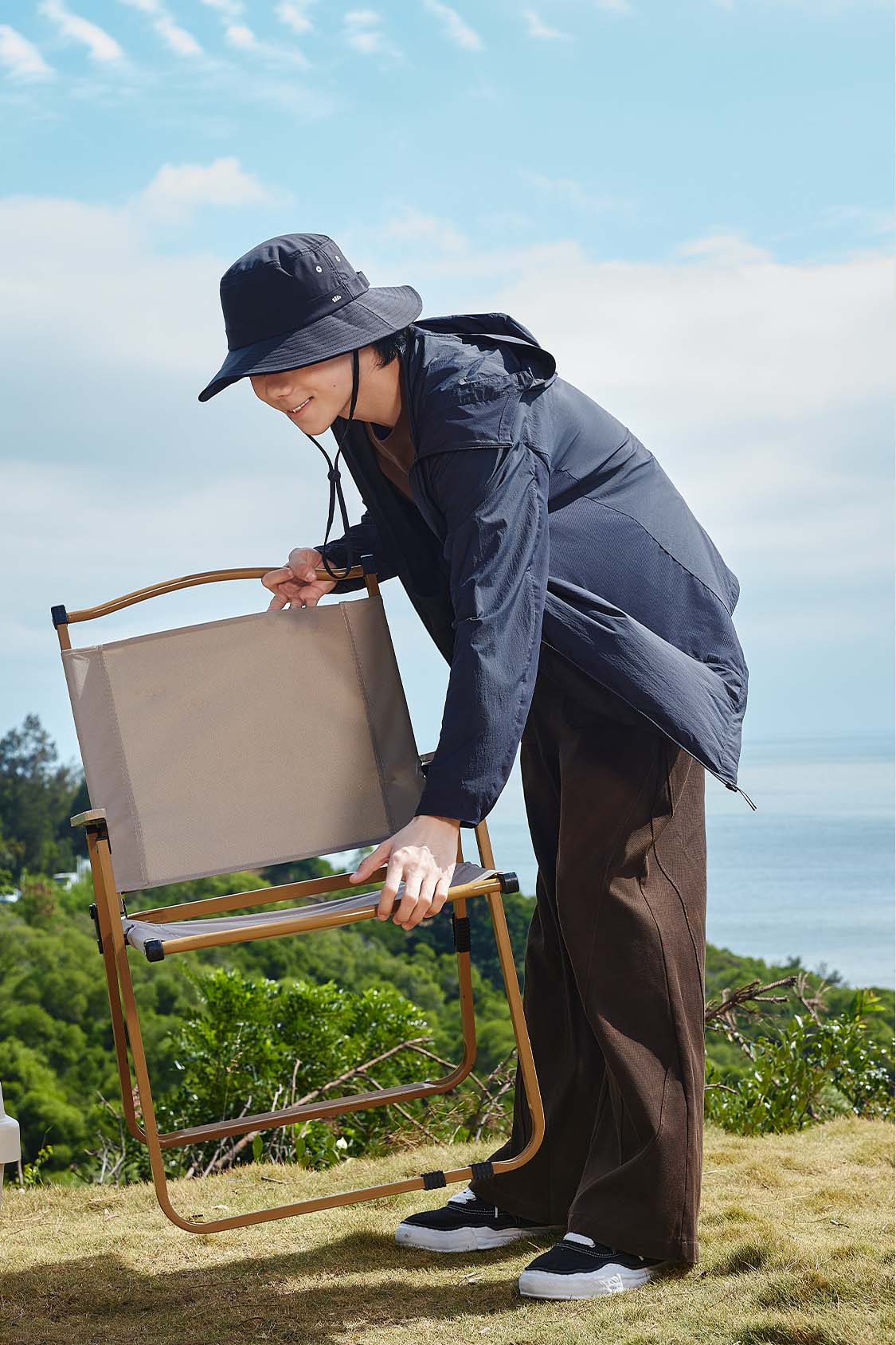 beneunder men's sun protection jacket #colot_moonlit night blue