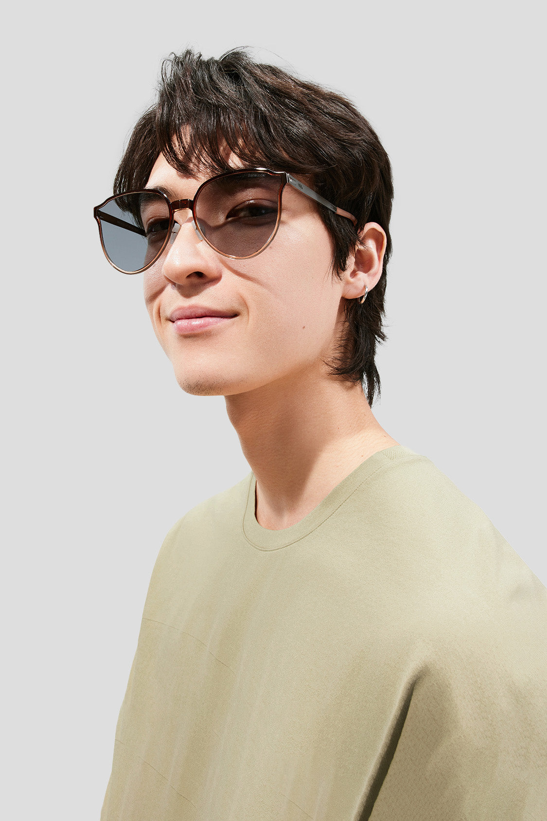 beneunder ultra-lightweight foldable sunglasses uv400 #color_pine gray