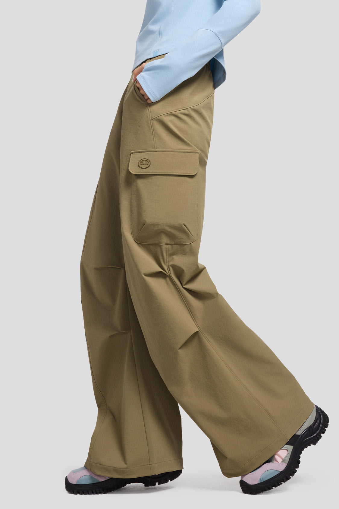 women's cargo pants #color_pinecone brown