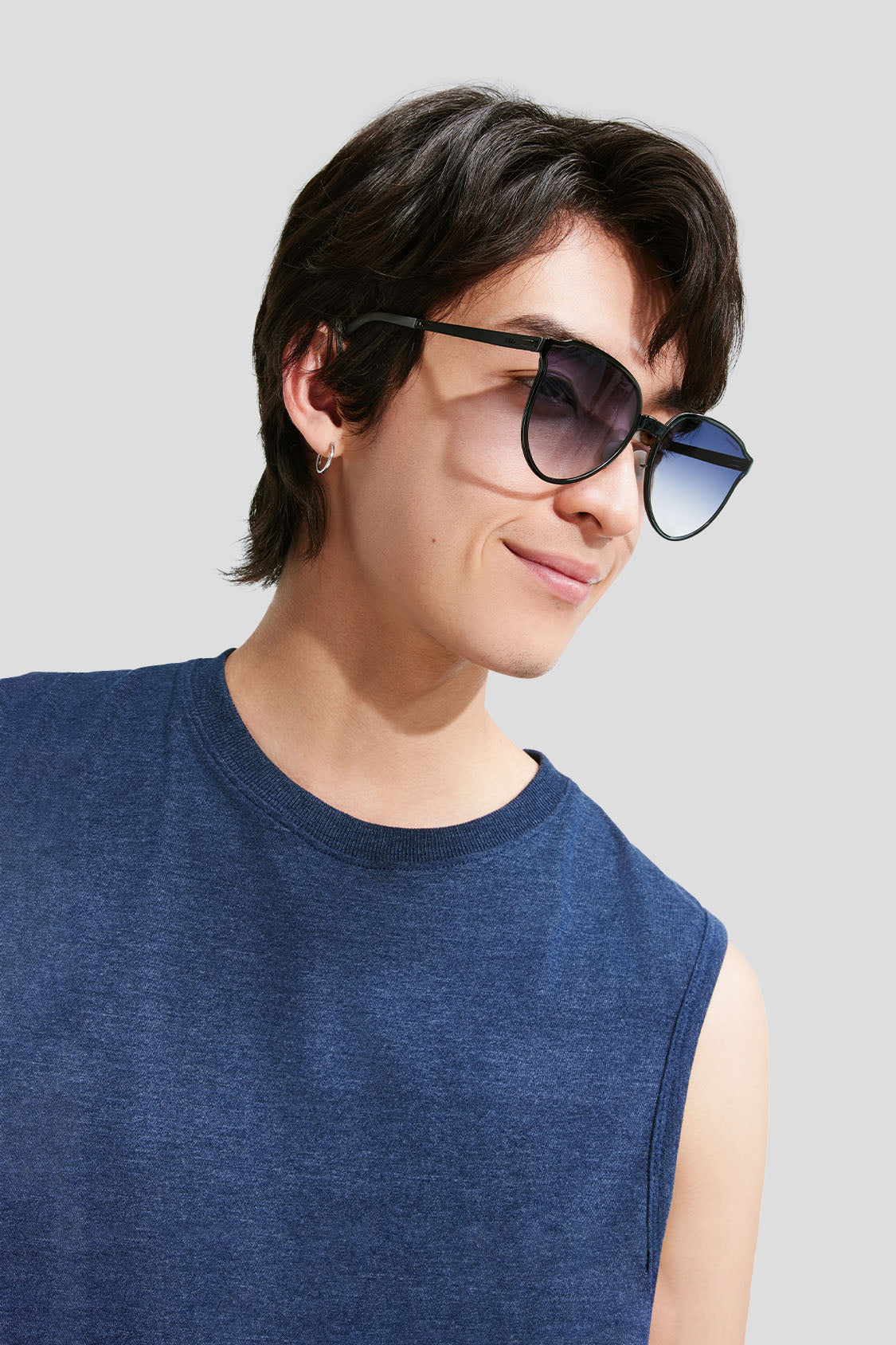 beneunder ultra-lightweight foldable sunglasses uv400 #color_purple gray