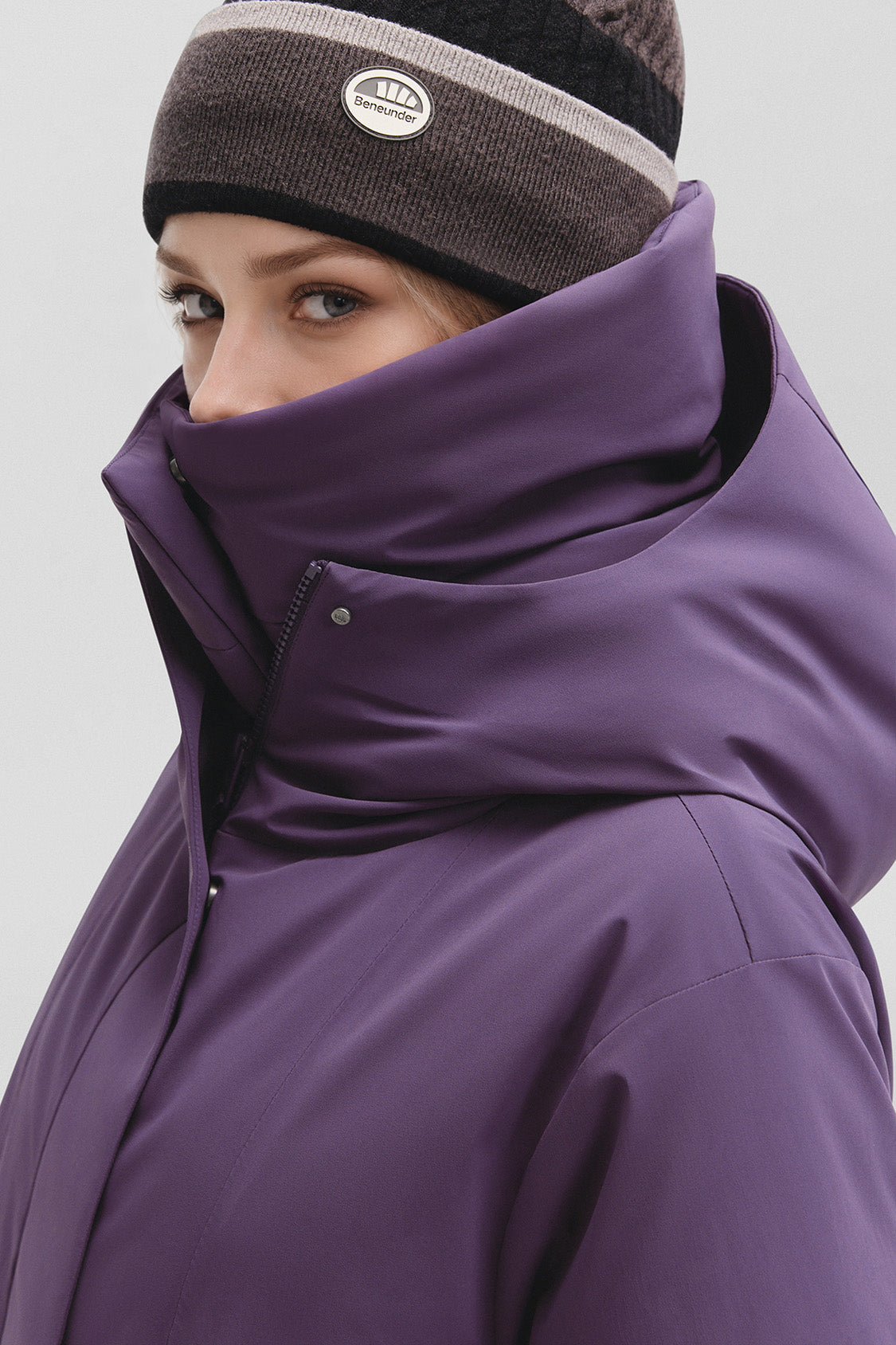 FrostShield – Women’s Full-Protection Boxy Down Jacket (Extra Warm, Long Sleeve) HD003