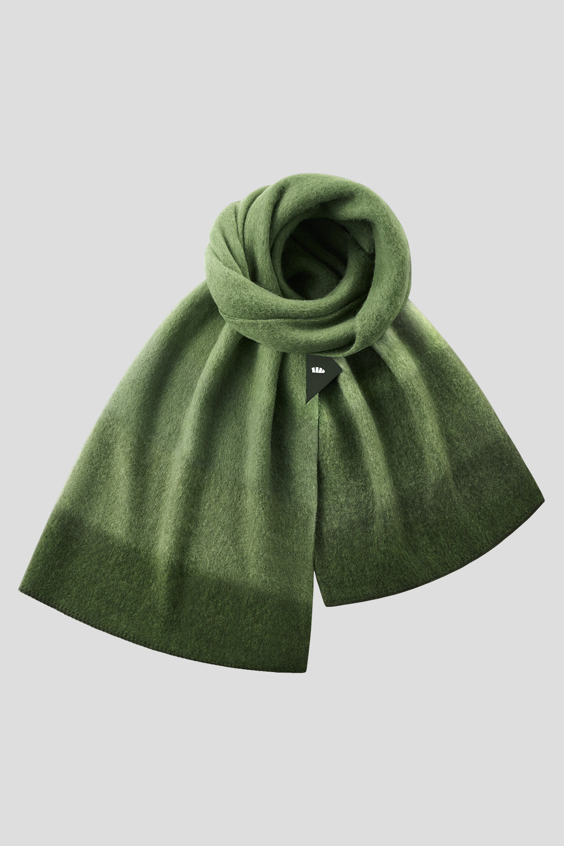 beneunder shawl #color_roasted tea green