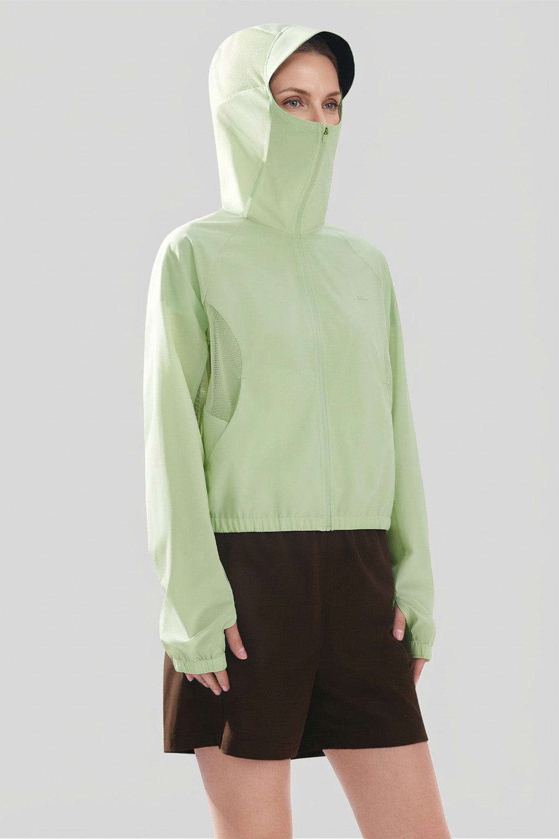 Women’s Cropped Lightweight Sun Protection Jacket UPF 50+ TS004